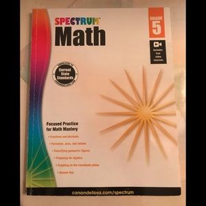 Spectrum Grade 5 Math Book